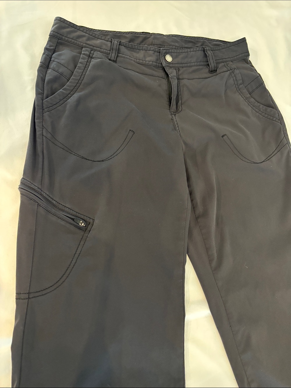 Eddie Bauer Black Sport Hiking Outdoors women’s Pants - size 6 - Picture 2 of 7